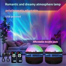 Wireless Remote Control USB Powered LED Star Sky Projector, Affordable Birthday Gift For Game Room/Bedroom, Small Night Light, Meditation Light, Sleep Aid, Ceiling, Star Sky, Room Decor, Home Decor, Lighting Projector