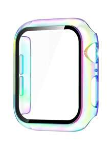 4 pièces/set Boîtier de montre intégré en PC + verre trempé pour hommes et femmes, coque de protection mode anti-chute, pour Coque 38/40/41/42/44/45/46/49mm, pour Series Ultra/SE/10/9/8/7/6/5/4/3/2/1, accessoires de boîtier de montre intelligente