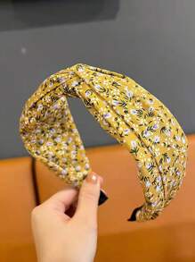 1 Stück Eleganter Vintage französischer Haarreif mit breiter Krempe für Damen, Haarschmuck für Sommerurlaub & Alltag, modischer dekorativer Haarreif, Diadem Haarband