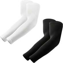 Compression Arm Sleeves, Arm Sleeves Men Women, Volleyball Cooling Arm Sleeve - 黑與白 - 查看 1