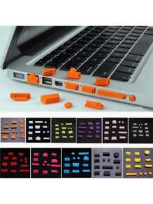 16pcs/Set Computer Laptop Dust Plugs, Universal USB Port, Headphone Jack Dust Covers, Snug Compatible With Macbook, Smartphones & Tablets, Professional Level Protection