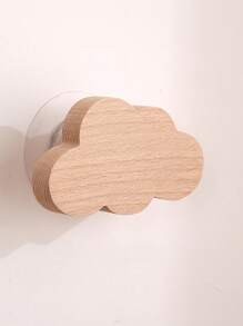 1pc Cute Wooden Cabinet Door Handles - Polished Finish, Star & Moon Design For Youngsters' Room Wardrobe And Drawer Pulls, Wooden Star Moon Kitten Animal Design Cabinet Handles, Suitable For Children's Room Cute Dresser Closet Cabinet Drawer Handle Baby Home Creative Drawer Handles Pulls