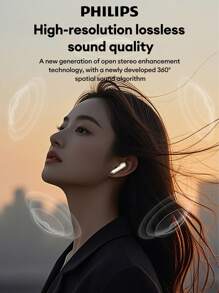 PHILIPS PHILIPS TAT2020 Minimalistische Bluetooth-Kopfhörer, semi-In-Ear, großer dynamischer Treiber, HIFI-Klangqualität, 360° Surround Sound, Super lange Akkulaufzeit, KI-Geräuschunterdrückung für Sprachanrufe, hochauflösendes Mikrofon, geringe Latenz für Gaming & Sport, kabellose Kopfhörer kompatibel mit Smartphones & Computern