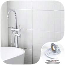 Fita Adesiva Prata Lisa 2cm De 50 Metros Para Lacunas No Piso Parede Rejunte De Azulejo Decoração Gap Teto Decalque