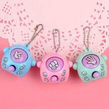 POKOJA LAND 28 件石头剪刀布钥匙扣吊坠、迷你手指游戏玩具、背包挂件、生日派对礼物、课堂奖品、互动趣味玩具、圣诞袜礼物 - 彩色 - 查看 13