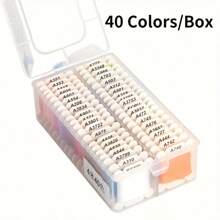 40/80 Color Box Embroidery Cross Stitch Thread, DIY Craft Sewing Floss For Embroidery, Knitting, Weaving