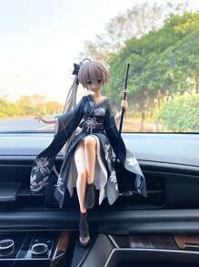 动漫人物车饰小雕像，时尚可爱的汽车内饰配件