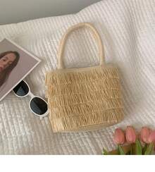 Women Top Handle Bags - 米色 - 查看 2