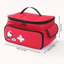 Sanrio Sanrio KT Cat Multi-Pocket Duża Pojemność Kosmetyczka, Nadaje Się Do Użytku Domowego. Może Być Używana Do Organizowania Zestawu Pierwszej Pomocy I Skrzynki z Lekami.