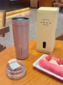 NEW SMEG 550ML Office Beverage Cup Travel Portable Drinking Cup Stainless Steel Vacuum Car Leak Proof Handle Coffee Vacuum Cup Thermal Insulation Cooling Cup Back To School