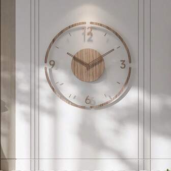 1 pieza Reloj de pared de vidrio templado silencioso, estilo minimalista moderno - Adecuado para sala de estar, cocina, oficina, decoración de habitación con estilo, perfecto como regalo de Navidad, Año Nuevo, Acción de Gracias, decoración del hogar, útiles escolares