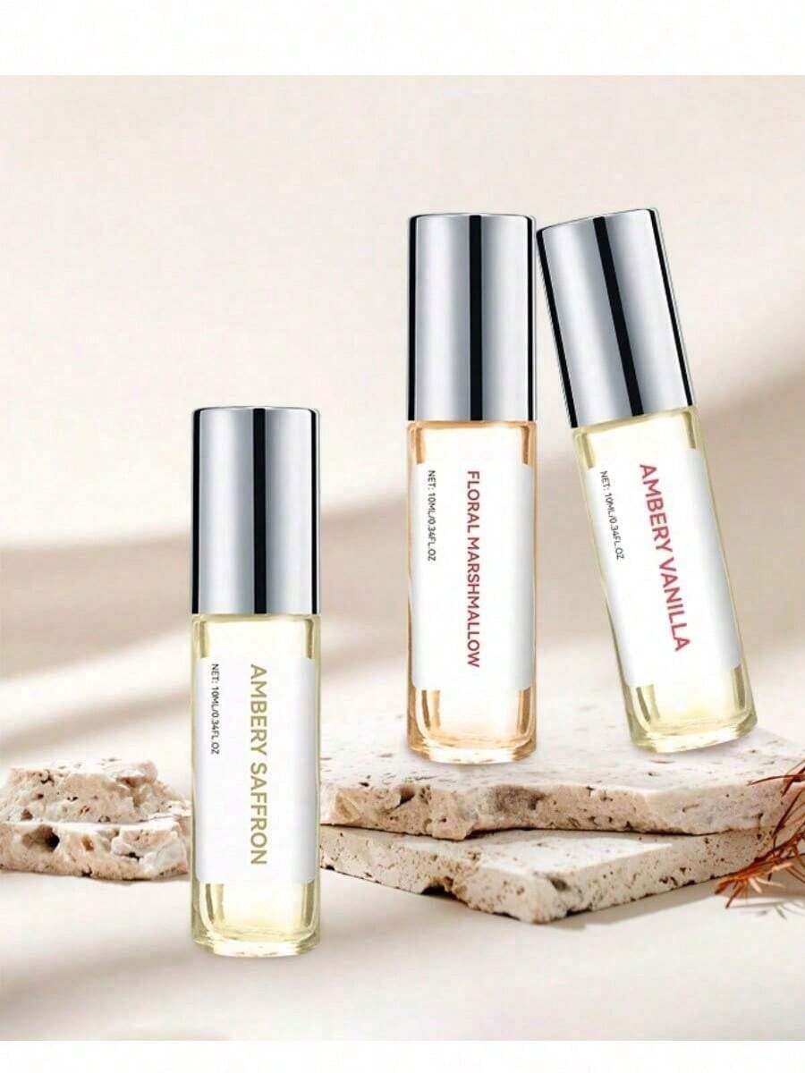 3pcsPerfume For Men And Women Original Scented Oil Roll On Sweet Perfume High Attractiveness Cologne For Men And Women