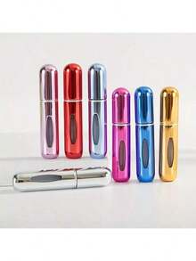 2-Pack Portable Mini Perfume Atomizer Spray Bottles (Random Colors): Refillable Travel-Size Fragrance Dispensers For Quick On-The-Go Touch-Ups – Perfect For Conveniently Carrying Your Favorite Scents In Purses, Pockets, Gym Bags, Ideal For Travel, Shopping, Parties, And Daily Use – Leakproof & Easy-To-Fill Design Ensures Your Signature Scent Is Always Within Reach. - Nhiều màu - Xem 9