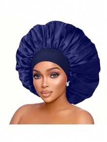 1 pieza Gorro de seda para dormir, envoltura para el cabello, pañuelo protector para trenzas, gorro de seda, gorro de satén, gorro para dormir - Multicolor - Ver 8