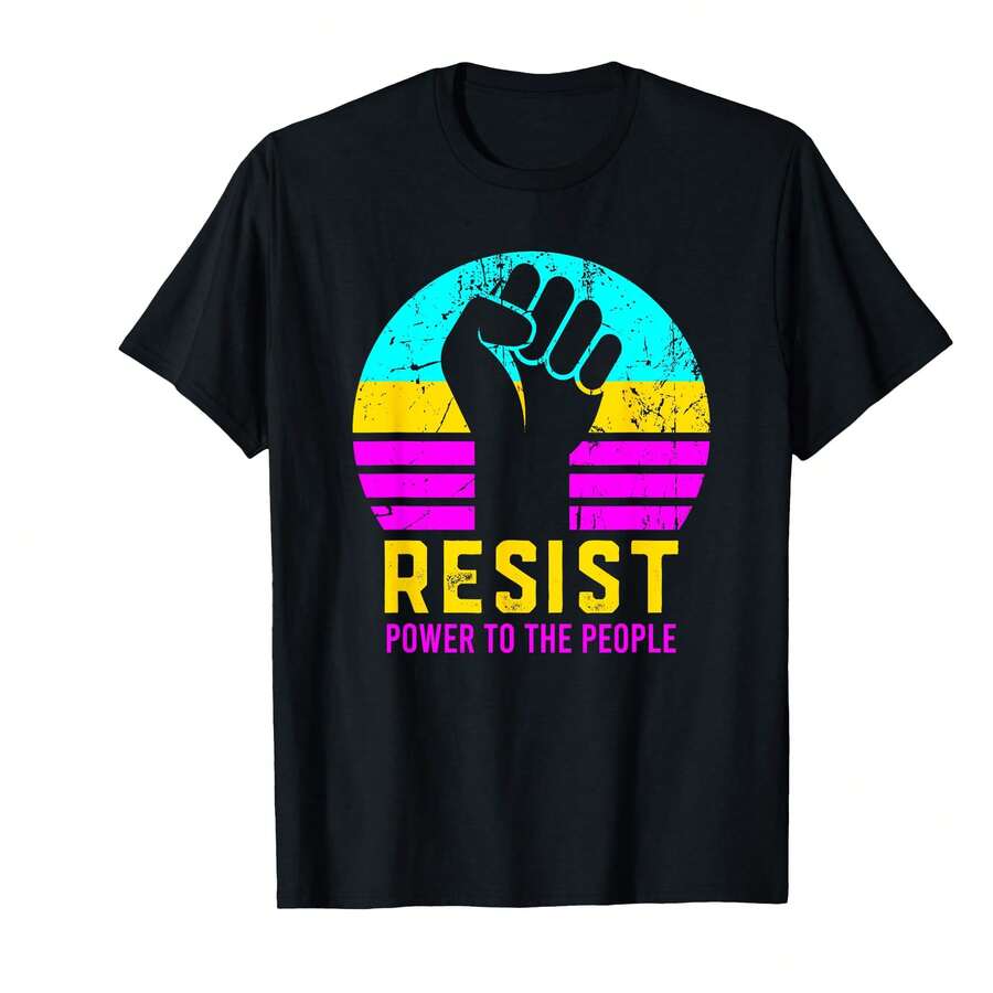 Resist Fascism Power To The People T-Shirt]ET Gifts For Girlfriend ...