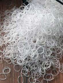 1000pcs/Pack Disposable Elastic Hair Ties, Suitable For Hairstyles, Hair Decorations, Casual Daily Life, All Seasons Hair Ties Ponytail Holders Hair Elastics Hair Rubber Bands Scrunchies Hair Rope Elastic Hair Tie, Hair Bobbles Hairbands Head Accessories