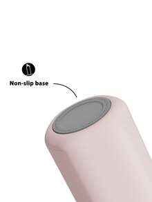 18盎司保温杯，带2个喷嘴盖和吸管，保温杯，保冷24小时，防漏，保温咖啡杯不锈钢旅行杯，双层不锈钢运动水瓶，适合运动、健身、旅行和上学 - 粉色 - 查看 8