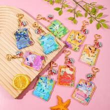 Llavero acrílico de Pokémon Eevee - Encantador accesorio de dibujos animados, encuentra rápidamente tus llaves, accesorio de anime, fácil de llevar, no se caerá fácilmente. ¡Di adiós al desorden de llaves! Accesorio para coche, colgante para bolso, escuela - SS0357 - Ver 4