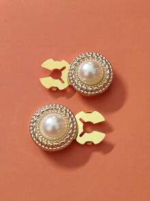 2 件衬衫纽扣套花朵袖扣套花朵袖扣夹纽扣适用于礼服婚礼礼服装饰纽扣服装配饰礼品 - 彩色 - 查看 3