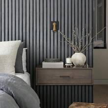 1 Rolle selbstklebende 3D Textur Wandaufkleber, ablösbare Vinyl Selbstklebefolie mit Streifenmuster, geeignet für Wohnzimmer, Schlafzimmer, Badezimmer, Möberrenovierung, Heimdekoration, Tapete, Raumdekor, Wanddekoration