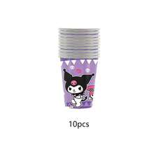 Sanrio 10/20/30/40pcs Sanrio Kuromi Party Supplies,Paper Cups For Kuromi Birthday Party Decorations,Kuromi Birthday Party Decorations