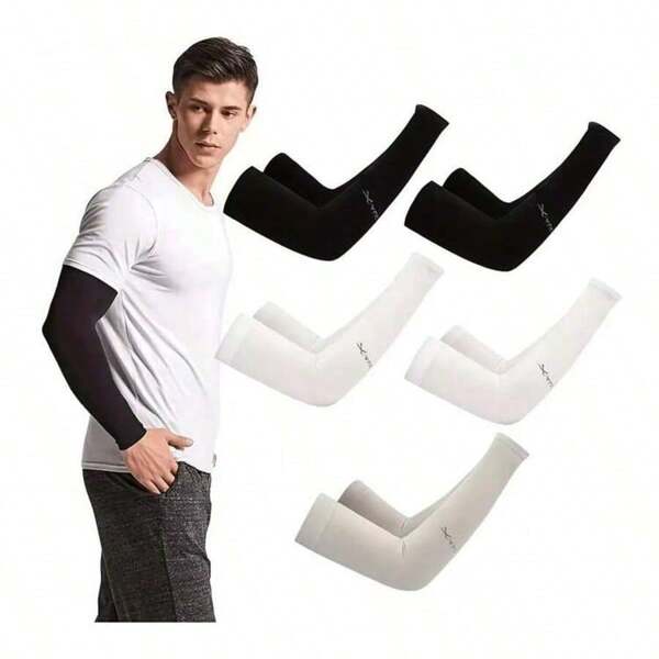 1/2/5pairs Unisex Arm Guard Sleeve Warmer Women Men Sports Sleeves UV Protection Hand Cover Support Running Fishing Cycling Ski