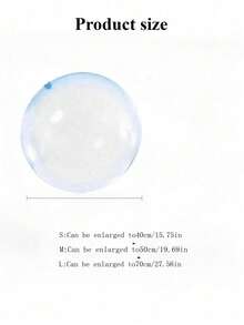 1/2/3pcs Super Large Inflatable Balloons, Can Be Inflated Or Filled With Water, Transparent Bouncy Bubble Balls, Giant Water Bombs, Giant Inflatable Balloons With Air Pump