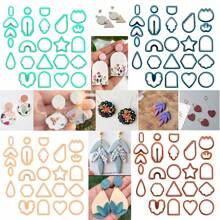 24-Piece Polymer Clay Cutter Set – Earring Jewelry Making Tools For DIY Craft, Clay Cutters For Earrings, Shapes For Polymer Clay Accessories