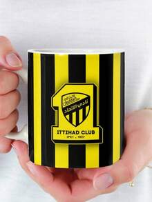 Phone Plante Al Ittihad Club Mug, A Ceramic Mug For Tea And Coffee With A Handle 11Oz Back To School - Multicolor - View 1