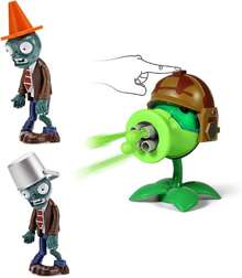 Plants And Zombies Toys Action Figures Zombies PVZ Toys Set 1 Series Great Gifts For Kids And Fans,Birthday And Christmas Party - Dark Green - View 8