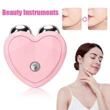 Elektrisches Gesichtslifting-Gerät Gesichtsrolle Massagegerät EMS Mikrostrom Vibrationsmassagegerät für die Schönheit des Gesichts 200mAh