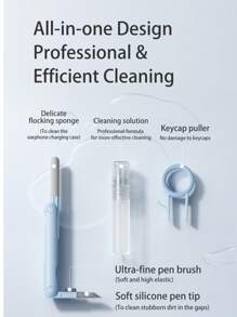 LLANO Multifunctional Cleaning Set For Laptop/Mobile Screen/Mechanical Keyboard/Headphone Compartment
