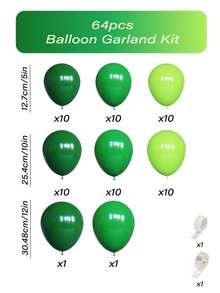 109pcs Green Balloon Garland Arch Kit In 18/10/5 Inch Dark Green Latex For Birthday, Wedding, Graduation, Youngsters Shower, Jungle Party Decorations