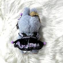 1set Of 2pcs Cosplay Kuromi 15cm, 16cm, 17cm Doll Clothing Accessory Set, Suitable For 6.63-Inch To 6.67-Inch Dolls, Clothes Only (No Doll Included), Birthday Gift, Festival, Easter, Holiday Gift (Style And Ribbon Color Random)