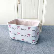 OYHOMO Cute Unicorn & Rabbit Storage Basket Pink Girls Bedroom Organizer Collapsible Thick Fabric Storage Box Laundry Hamper For Toys, Clothes, Books, Bathroom, Living Room