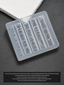 3D Silicone Nail Mold - Pearl Chain Necklace, Line, Cartoon Bowknot, Flower Carving, Skirt, Wing Design, Essential For Nail Technicians,Nail Supplies,Nail Tools,Nail Art Tools,Back To School,Nails,Nail Tools For Press On Nails - Multicolor - View 11