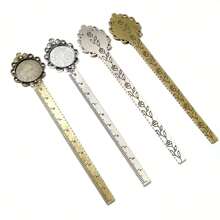 2 pièces Réglette de 20 mm de taille intérieure, marque-page, cabochon, base vierge, réglage de plateau. Accessoires pour la fabrication de bijoux DIY