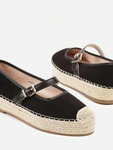 Espadrillas decorate con una cinghia e trecce - nero - Visualizzare 4