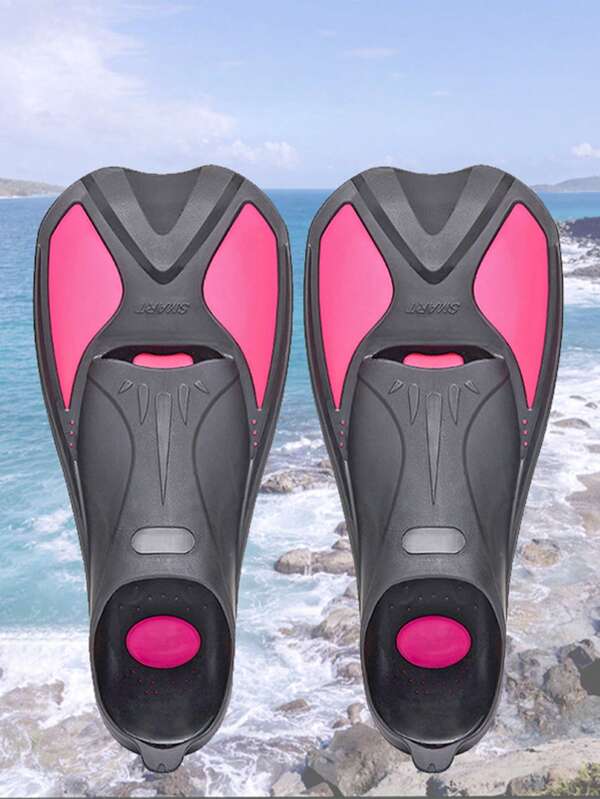 Short Swimming Fins, Travel Diving Fin Suitable For Adults Men Women Teenagers