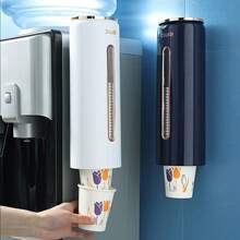Easy-Install Wall-Mounted Cup Dispenser - Lightweight, No-Drill Paper Cup Holder For Home, Office & Medical Use Cup Dispenser, Wall Mounted Bathroom Cup Holder Fits 3-5oz Plastic And Disposable Paper Cups, Pull Type Water Cooler Cup Holder For Home, Bathroom, Office, Hospital, Gym, Paper Cup Holder, Water Dispenser Cup Holder, Non-Perforated Wall-Mounted Storage Rack Wall-Mounted Disposable Cup Dispenser For Coffee Machines Or Water Dispensers