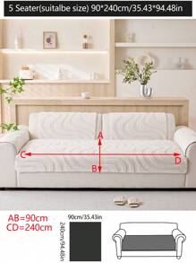 1pc Universal Sofa Cover, Modern Minimalist Anti-Slip Sofa Cushion, Removable And Washable Sofa Slipcover, Fashionable Soft & Non-Fading Decorative Sofa Blanket, Suitable For Bedroom, Office, Living Room, L-Shaped Sofa & 1/2/3/4-Seat Sofa.