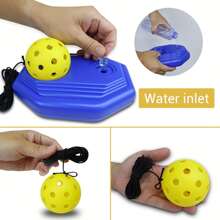 High Rebound Pickleball Trainer, Practice Base And TPR 40 Hole Pickleball, Outdoor High Resilience Holeball For Beginners, Durable Indoor And Outdoor Training Aid Partner, Pickleball Rebounder
