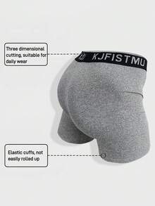4/8/12pcs Solid Color Simple Men's Boxer Briefs - Elastic, Breathable, Soft And Comfortable - Home Casual Daily Panties - KJFISTMU - Nhiều màu - Xem 7