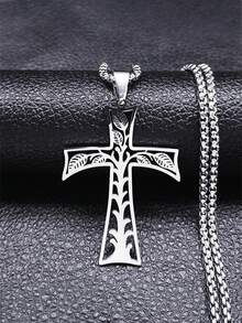 Fashion Charm Tree Of Life Pendant Stainless Steel Necklace Boys Girls Accessories Party Jewelry - Silver - View 6