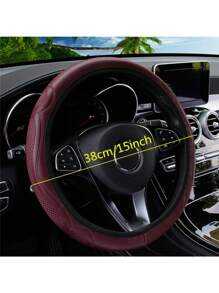 Car Anti-Slip Steering Wheel Cover Braid On The Steering Wheel Cover Shoulder Pad Holder Breathable Auto Wheel Cover Accessories
