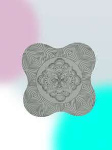 1 件便携式紧凑型瑜伽护膝，关节垫防滑加厚健身垫，印花普拉提跪垫，男女通用多功能瑜伽和普拉提运动垫