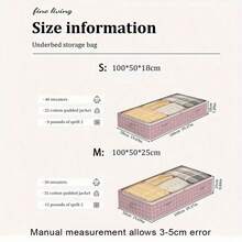 Extra Large Under Bed Storage Bag | Breathable Foldable Clothes, Quilt And Sheet Organizer - Space Saving Bedroom Solution