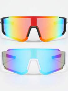 1pc Unisex Wrap-Around Fashion Eyeglasses, Suitable For Outdoor Activities