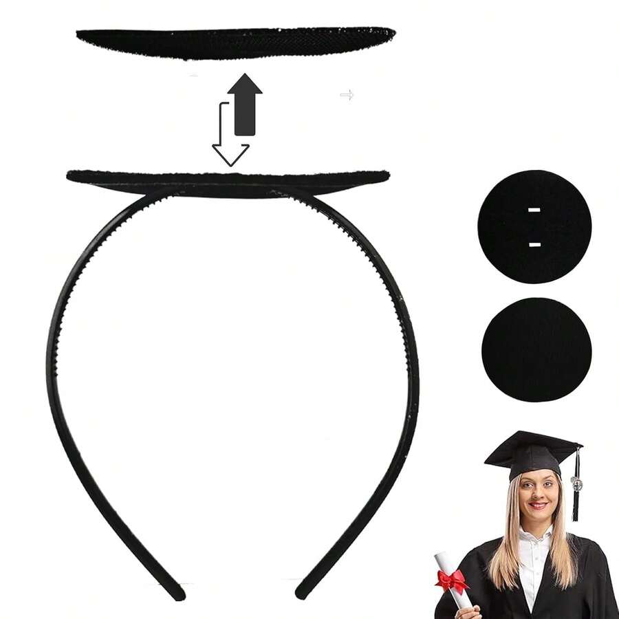 Graduation Cap Headband Secures Your Grad Cap Upgrade Insert Hairstyle Hat Accessories Hairband For Graduates Gift - No Graduation Cap - View 1