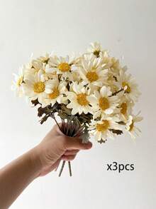15pcs Artificial Daisy Flowers, Suitable For Home Decor And Wedding Decoration - 1pcs - View 5